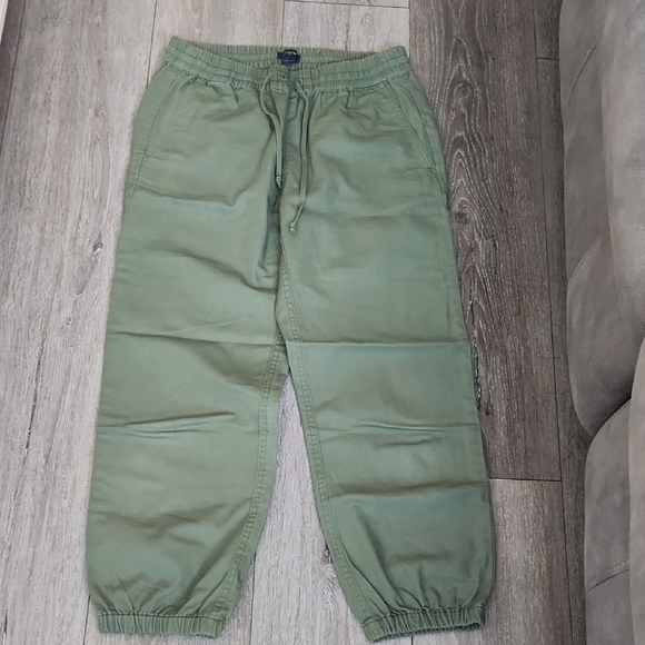 J. Crew Pants - J. Crew Olive Green Elastic Waist Pants